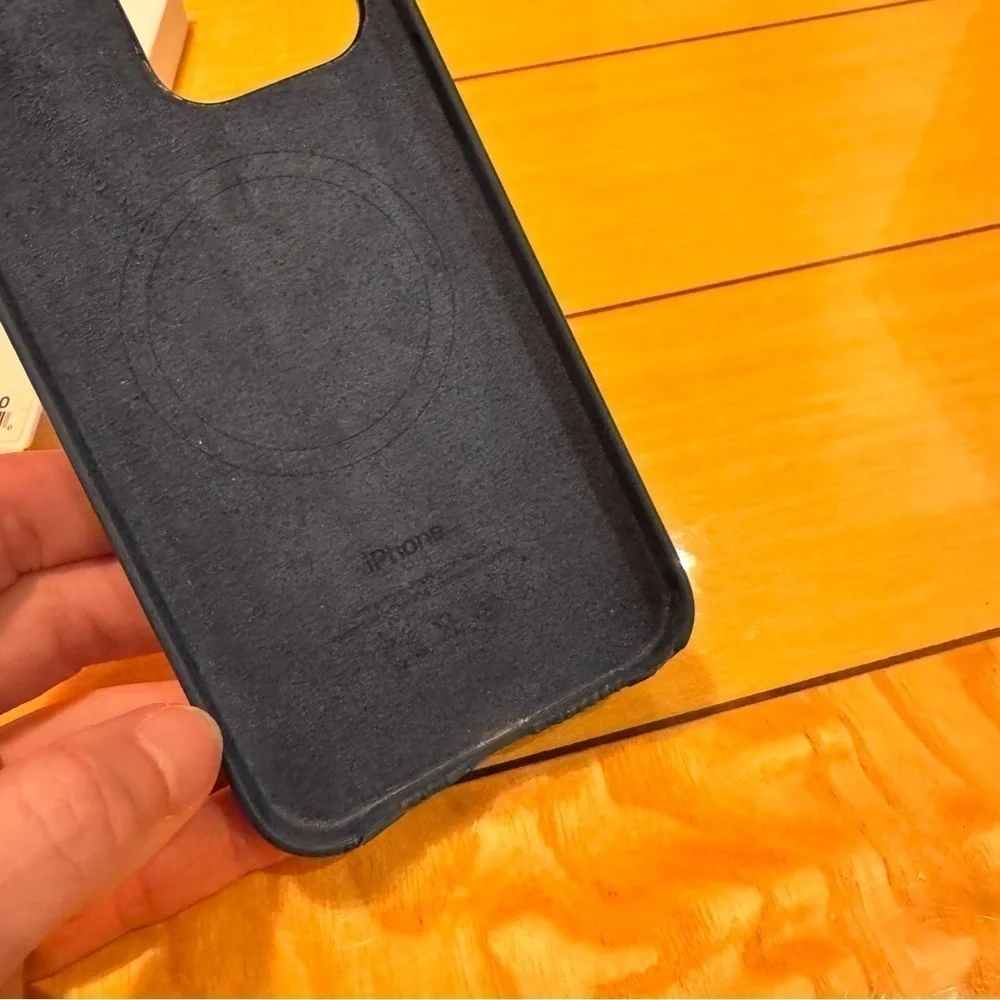 APPLE iphone 15 promax phone case official silicone case storm blue w box